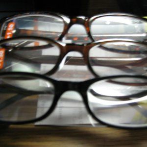 3 PK Reading Glasses For Geniuses BLACK 2 brown Pl